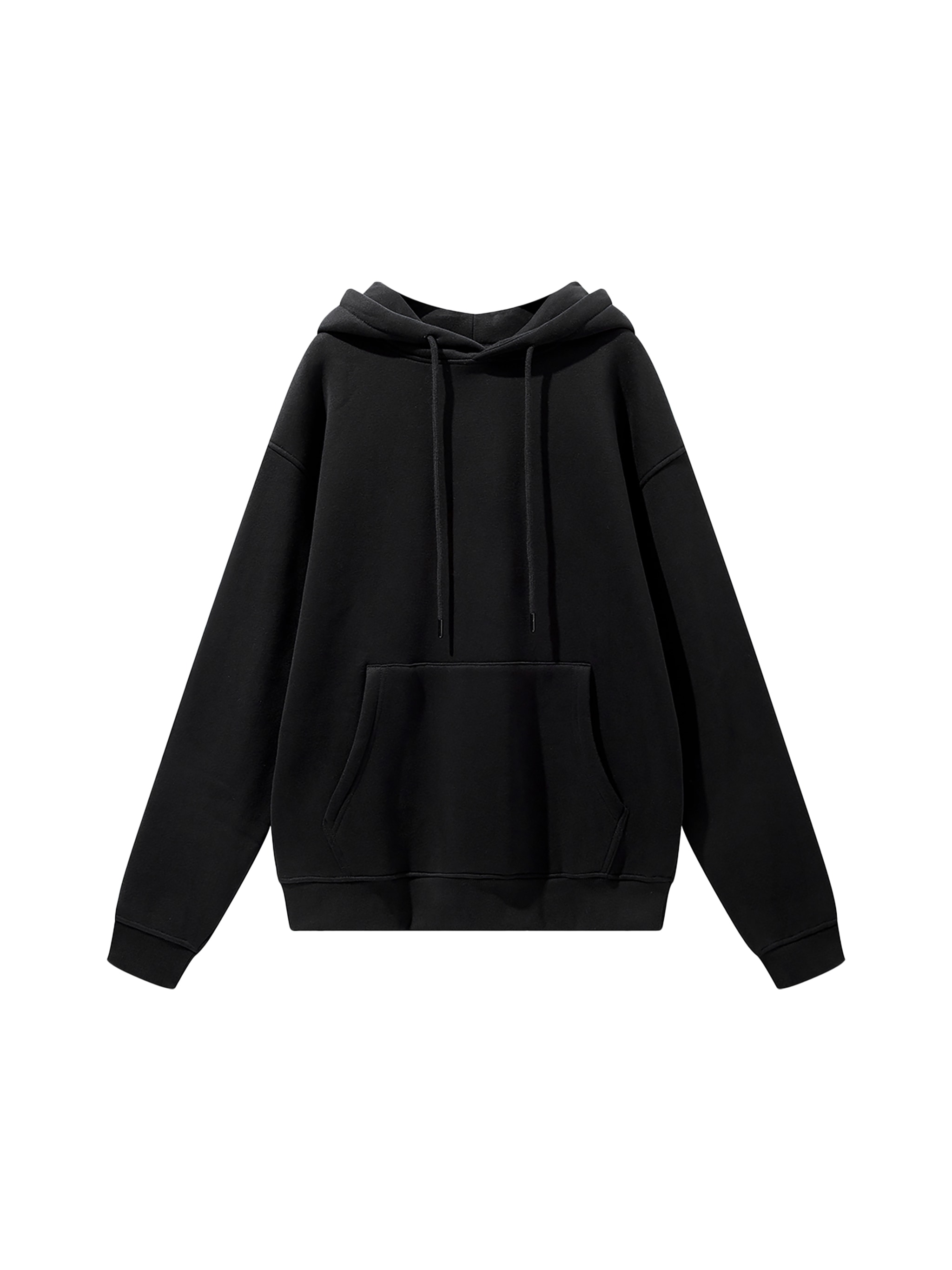 Heavyweight Fleece Hoodie — Black