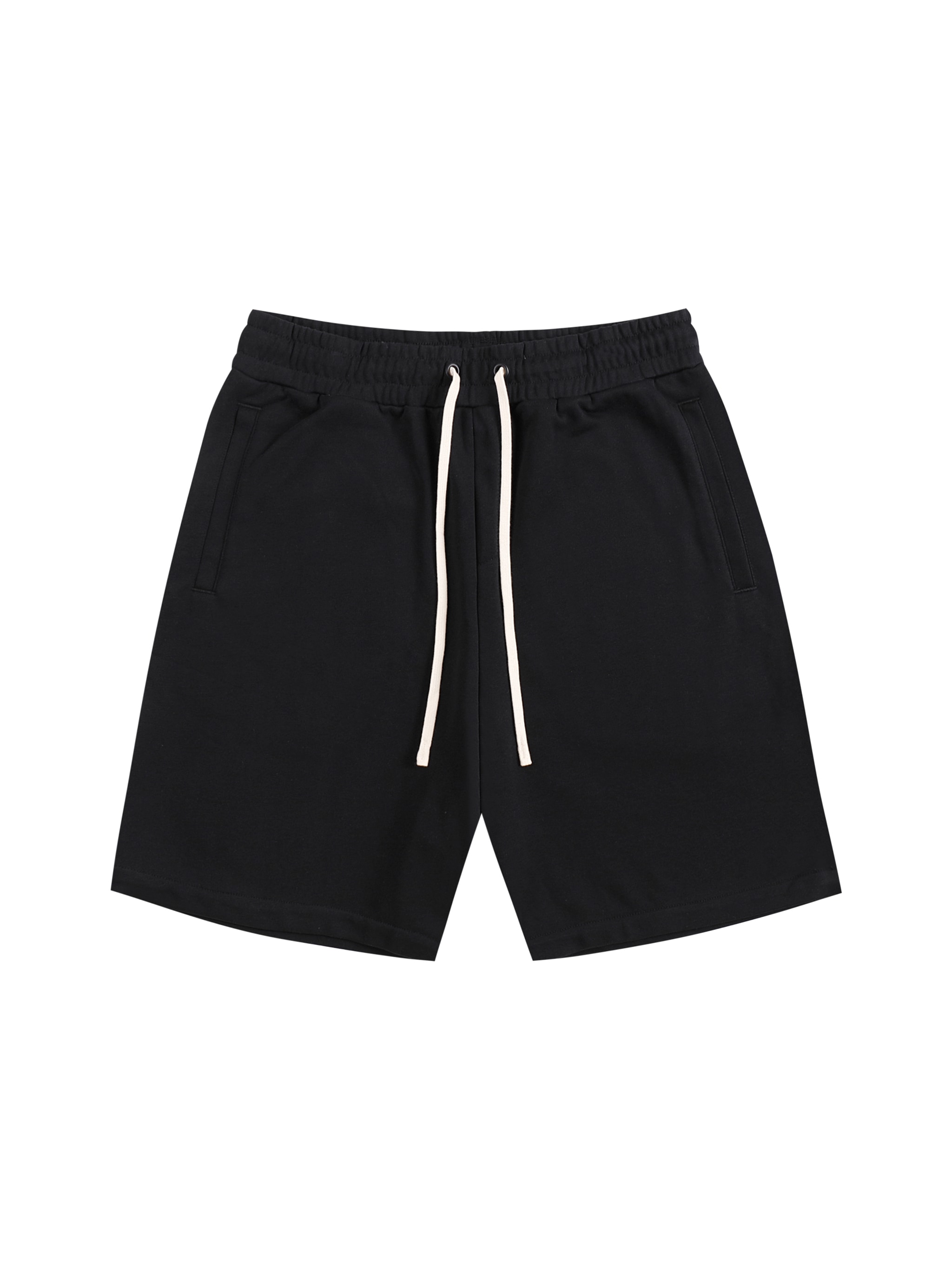 Essential Cotton Shorts — Black
