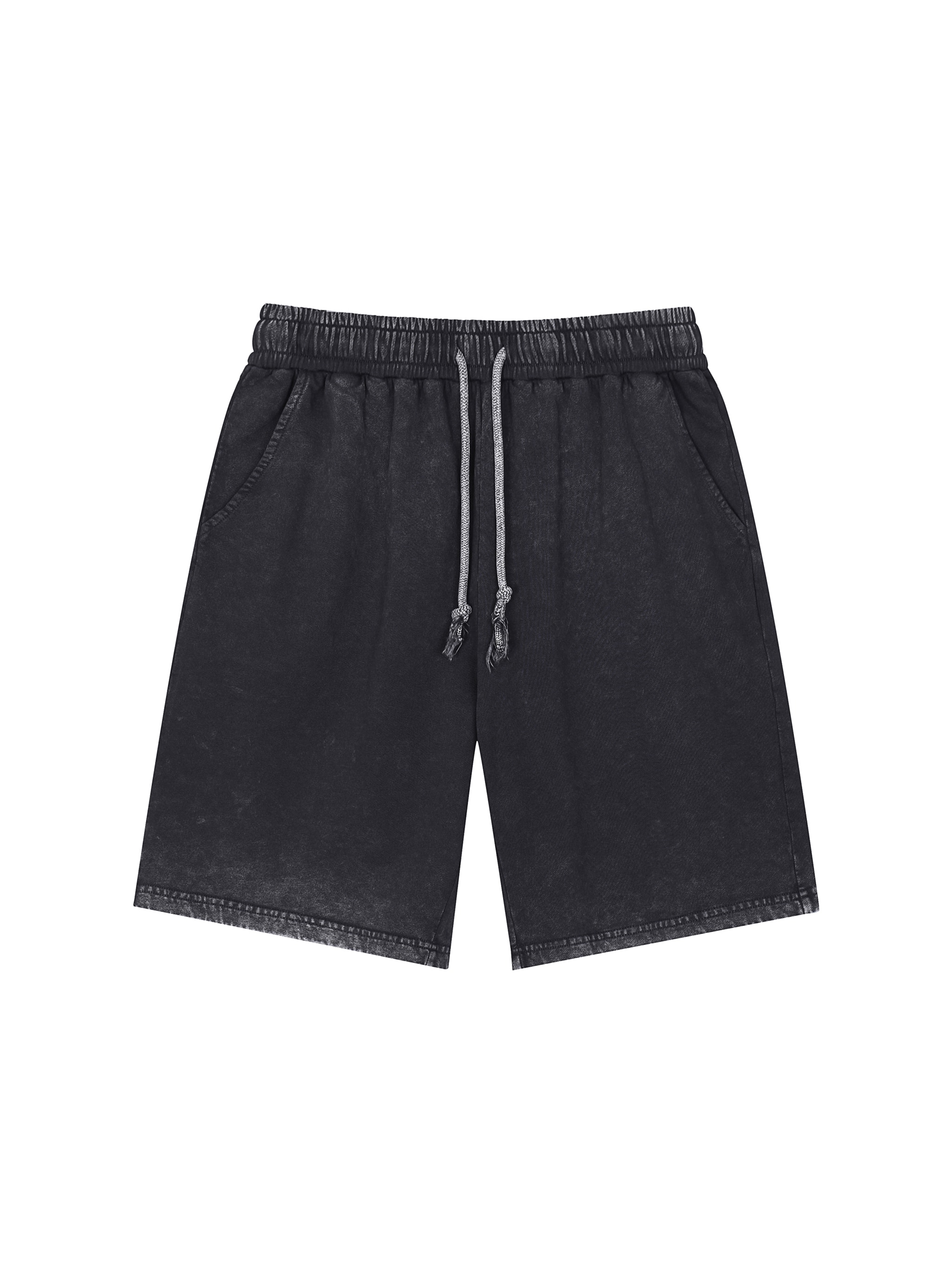 Reverse Dyed Sweatshorts — Black