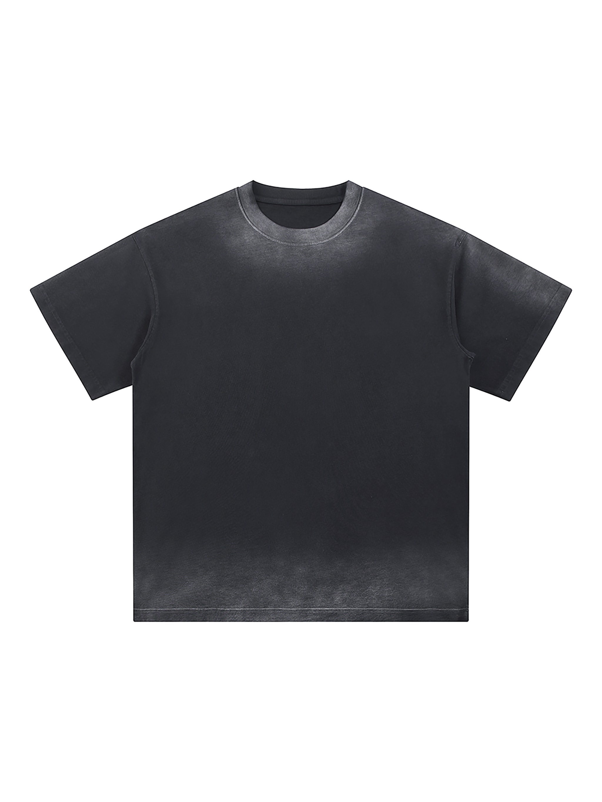 Petite Sunfade Crew Neck T-Shirt — Asphalt Gray