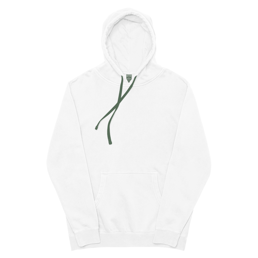 Pigment-Dyed Pullover Hoodie — Pigment Alpine Green