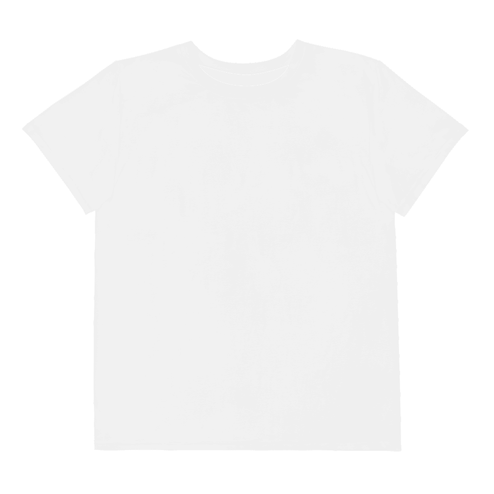 All-Over Print Youth T-Shirt — Flat lay · front_dtfabric
