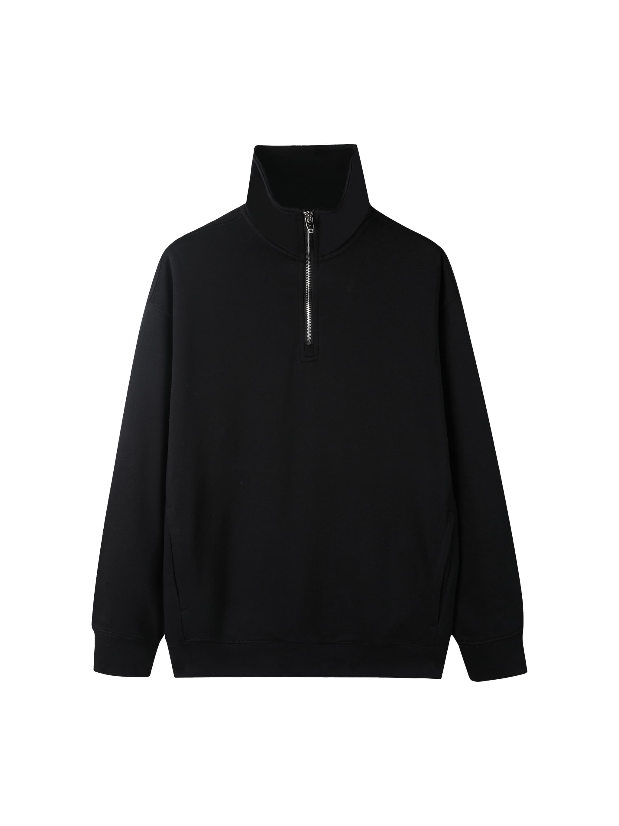 Custom Quarter-Zip Drop Shoulder Sweatshirt — Sweatshirts