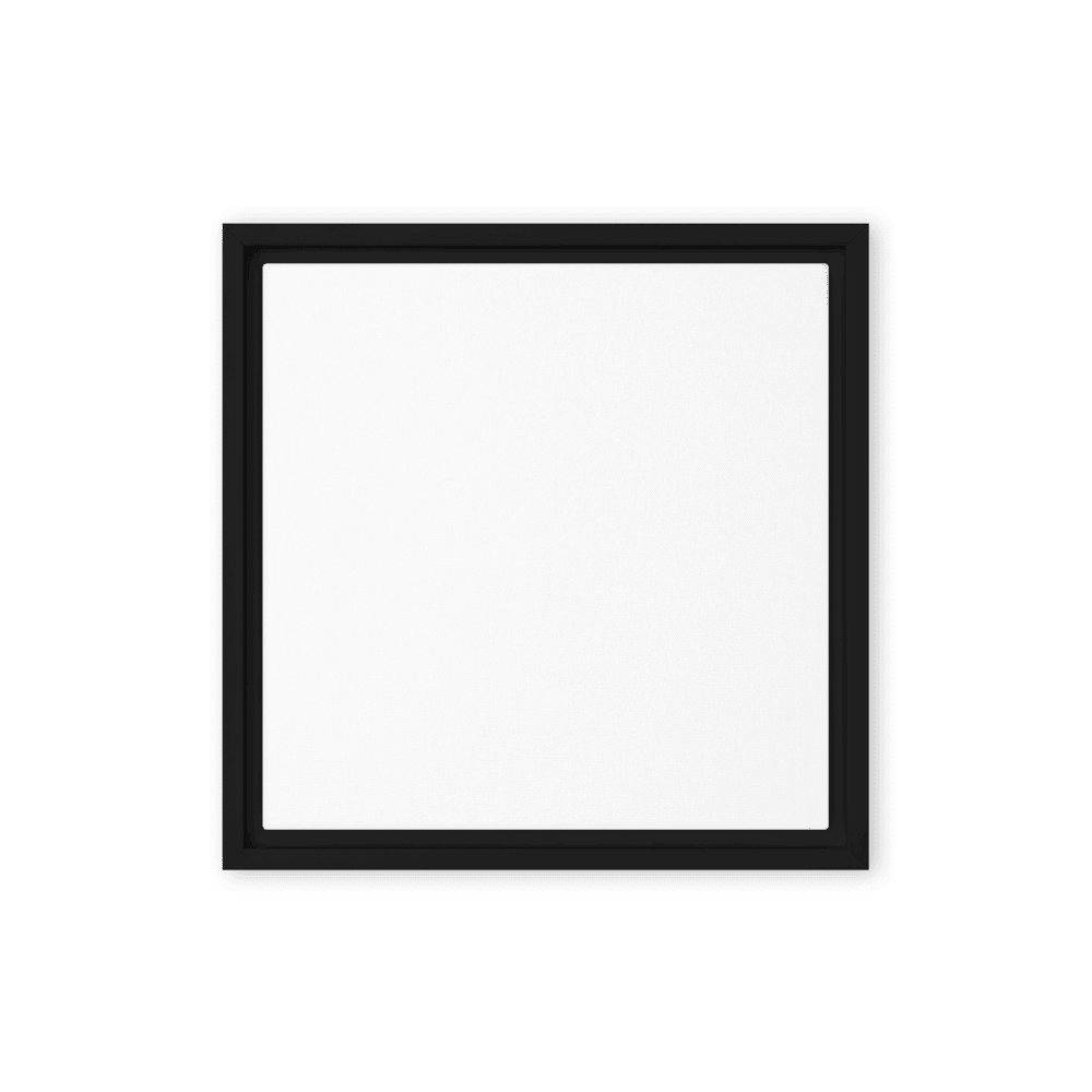 Framed Canvas Print — Black