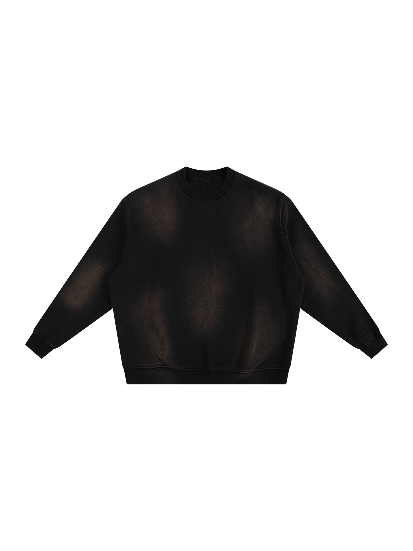 Sunfade Fleeced Sweatshirt — Black