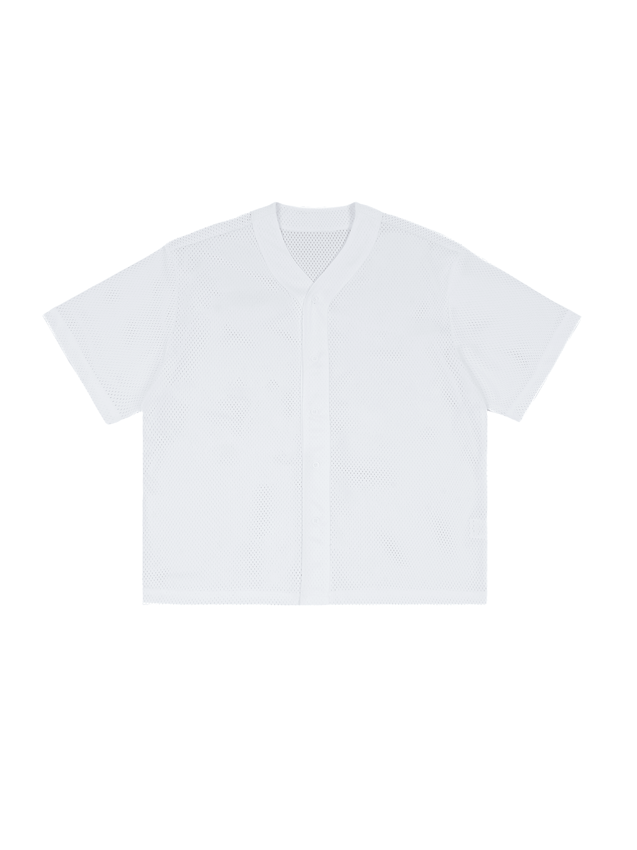 Varsity Button-Up Jersey — White