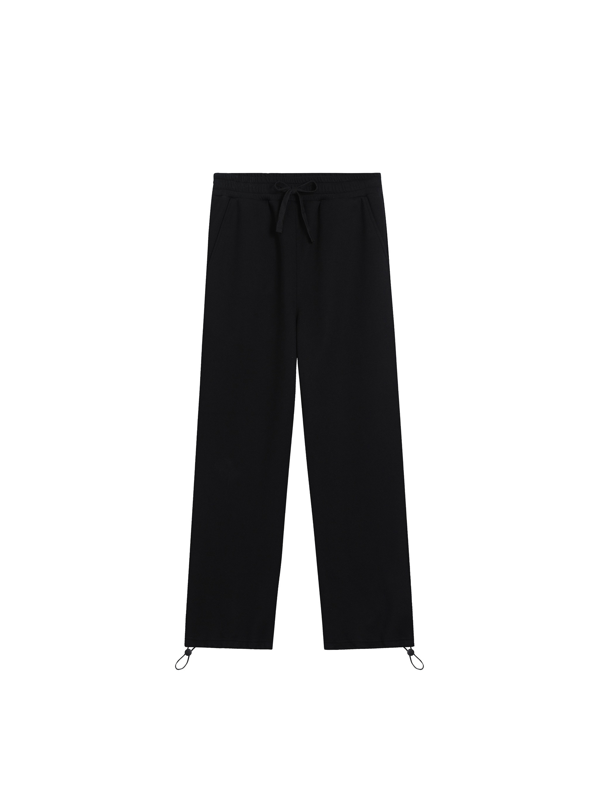 Essential Drawstring Sweatpants — Black