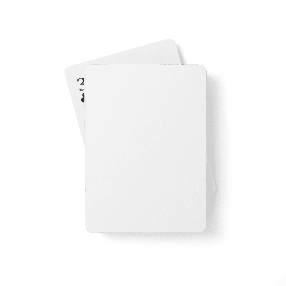 Custom Poker Playing Cards — White