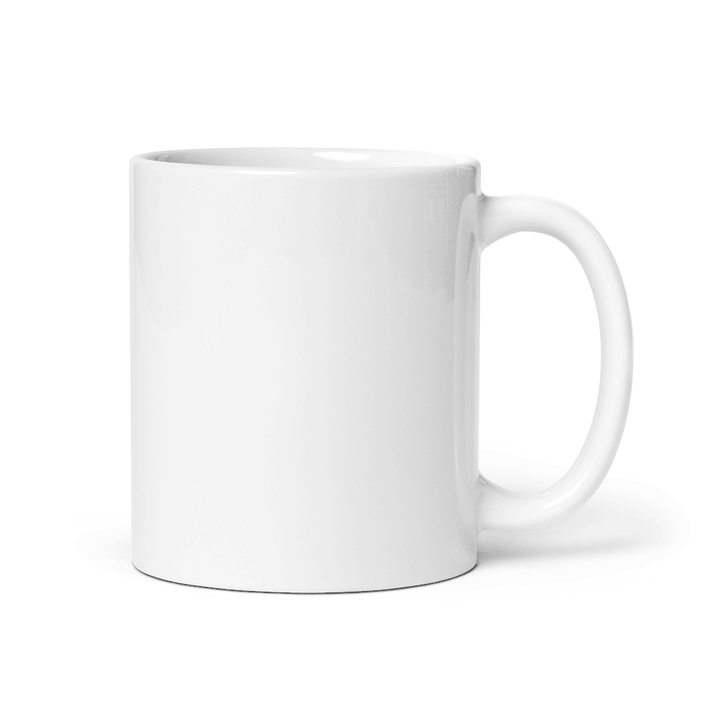 White Glossy Ceramic Mug — White