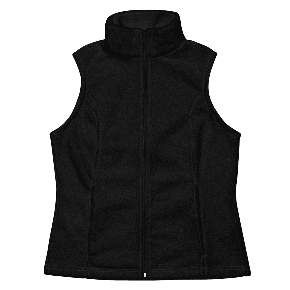 Women's Fleece Vest — Black