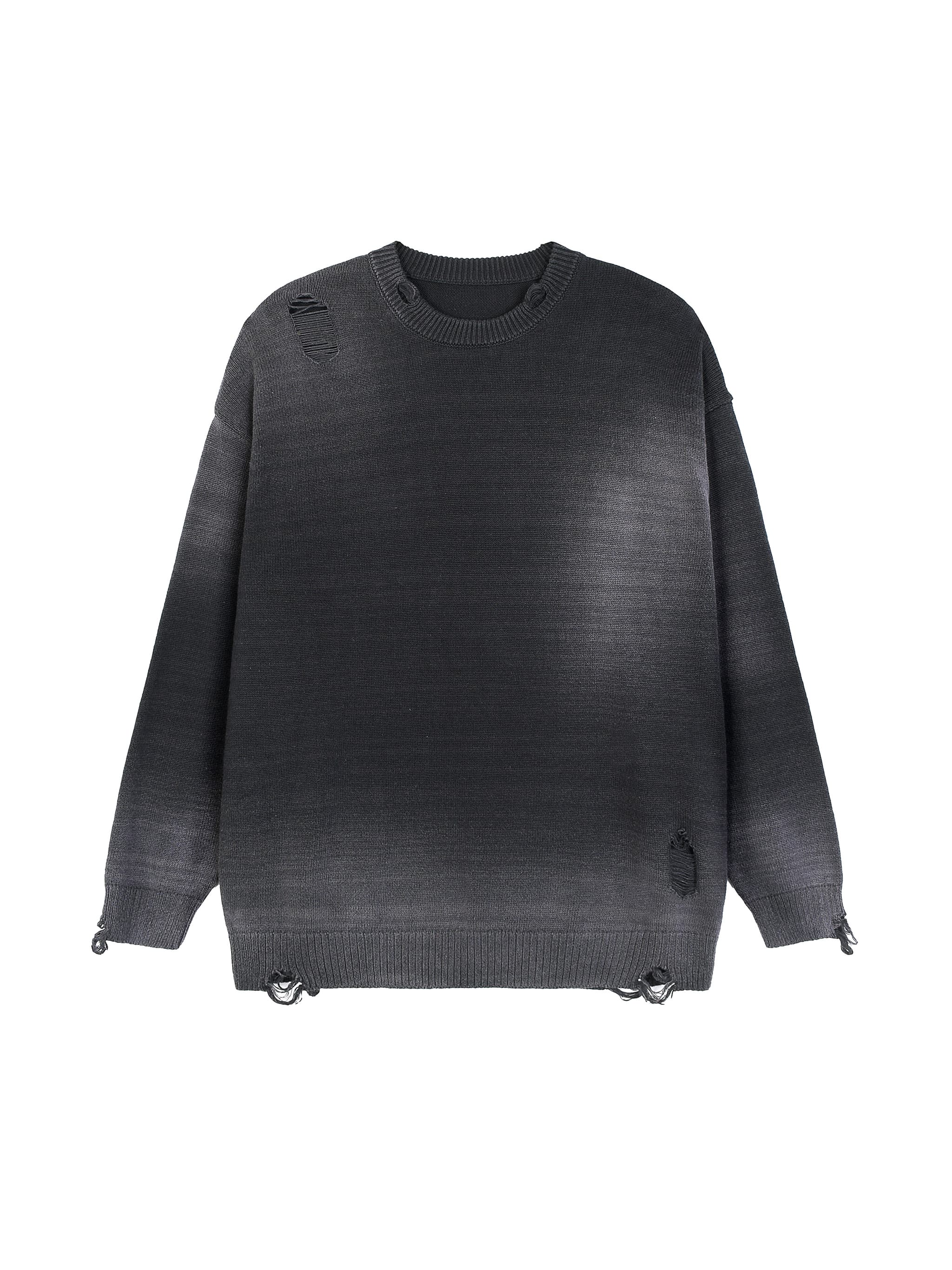 Custom Faded Distressed Crewneck Sweater — Sweatshirts