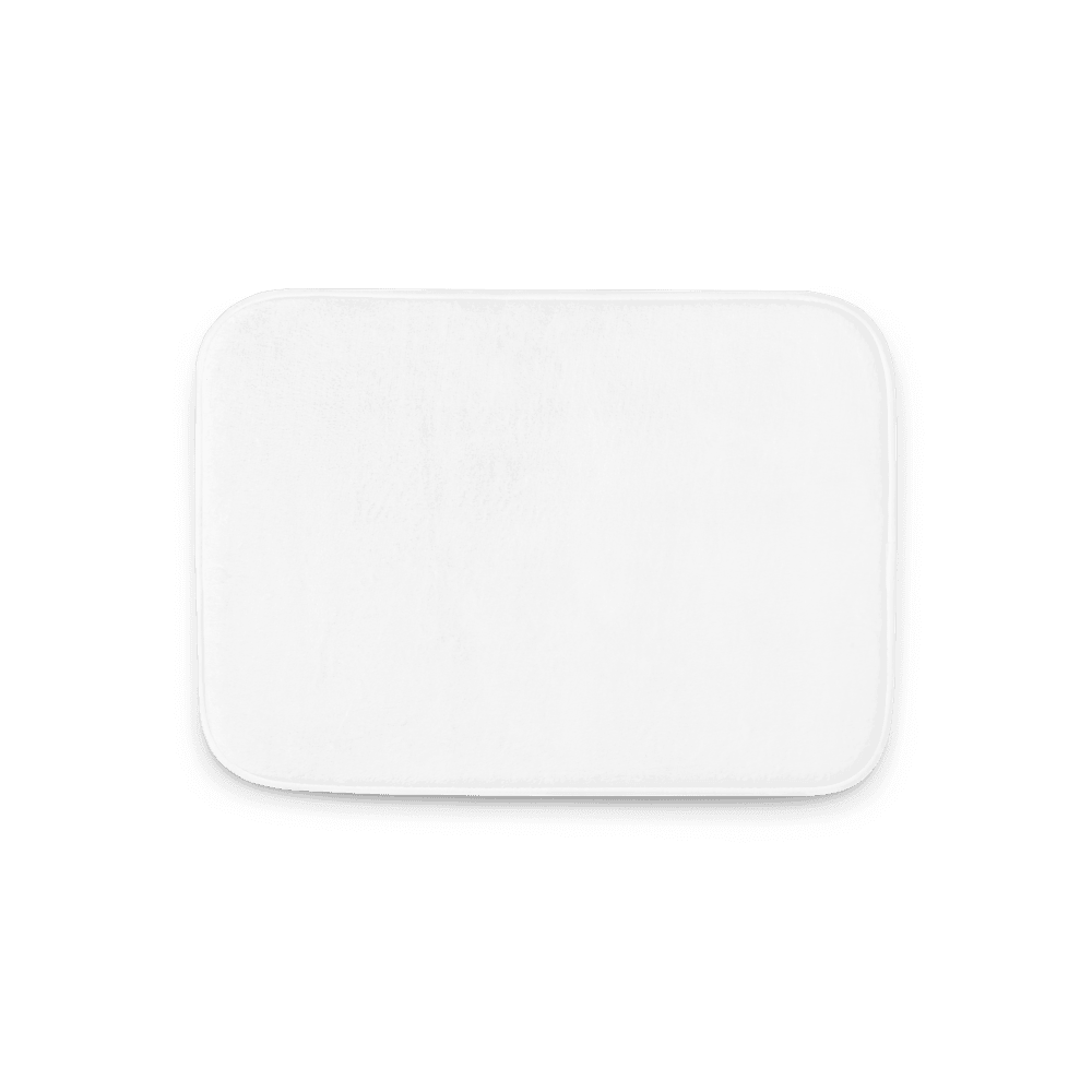 Memory Foam Bath Mat — White