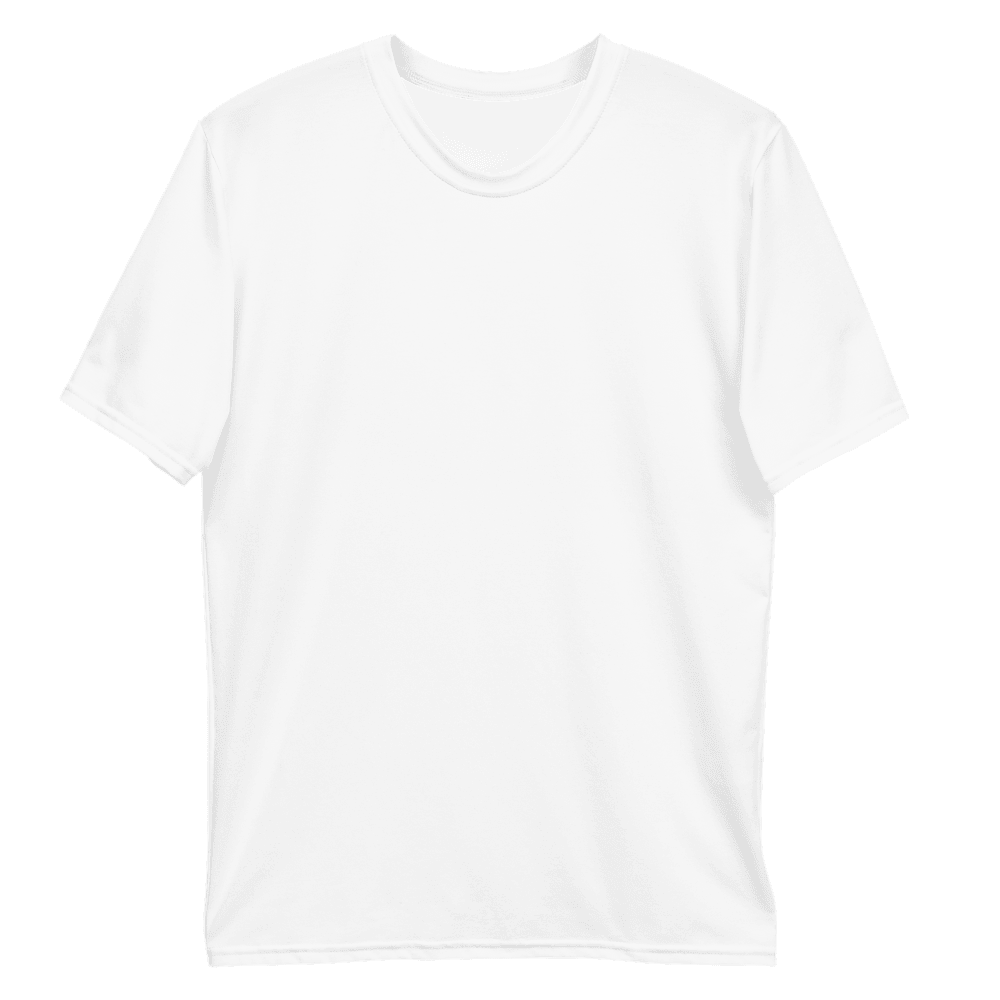 Custom All-Over Print Crew Neck T-Shirt — Flat lay · 2 · default