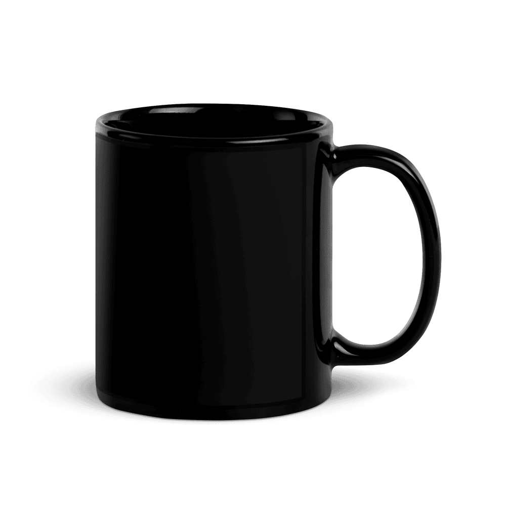 Glossy Ceramic Mug — Black