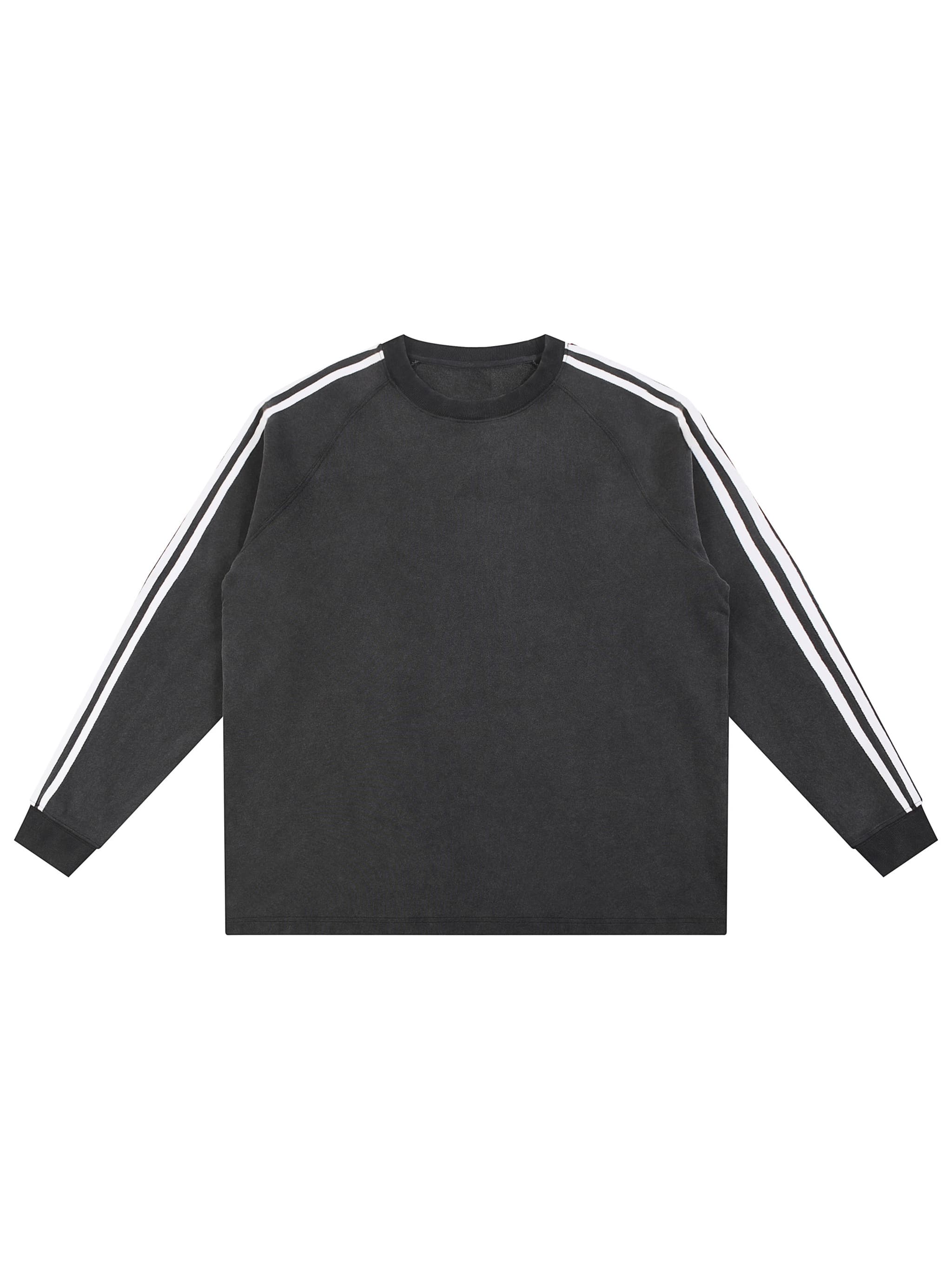 Custom Snow Washed Contrast Tape Crewneck — Sweatshirts