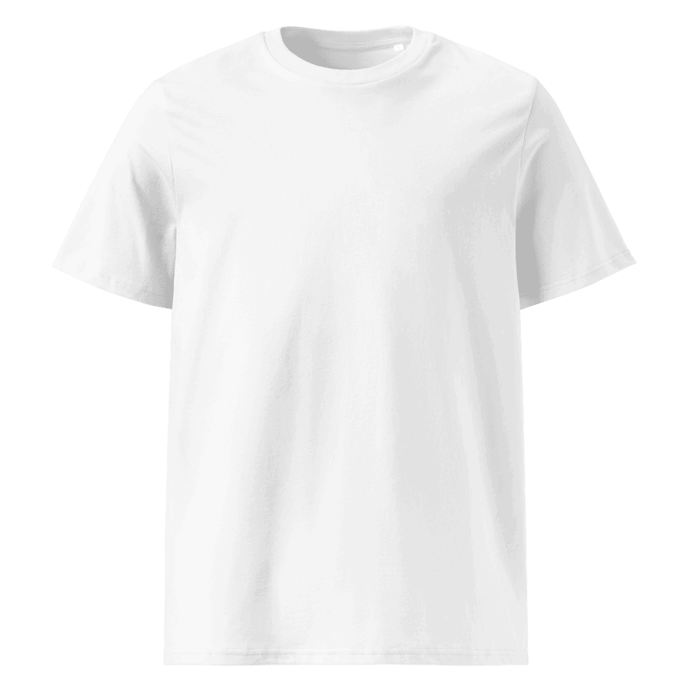 Unisex Organic Ribbed Neck T-Shirt — Burgundy