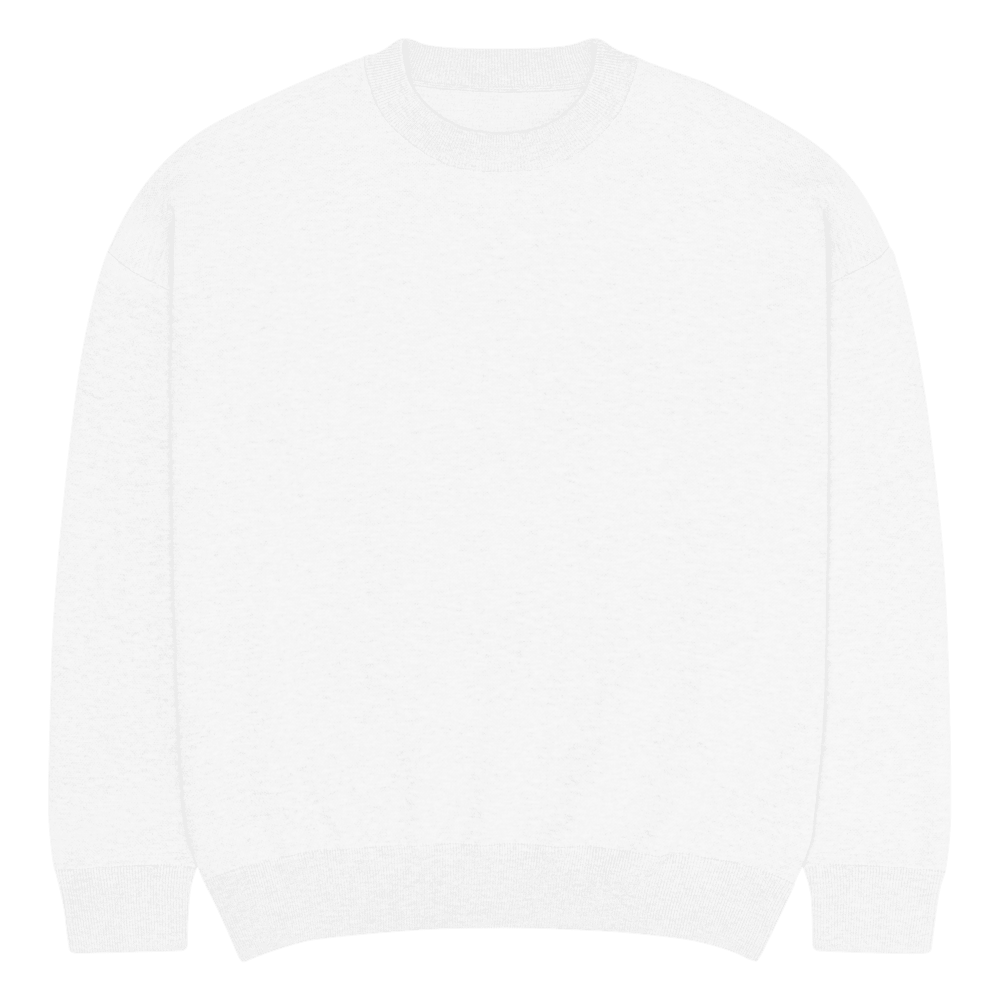 Relaxed Fit Knitted Crewneck Sweater — Custom