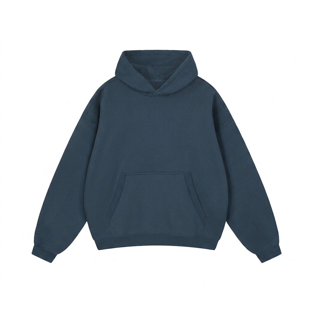 Oversized Boxy Fleece Hoodie — hero product shot