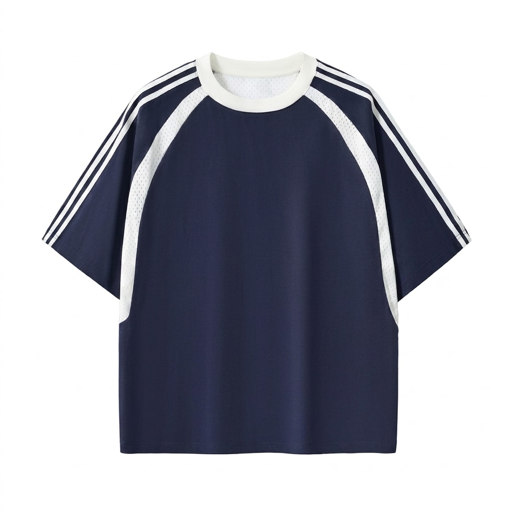 Oversized Mesh Panel T-Shirt — hero product shot