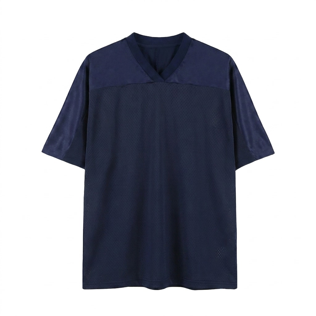 Oversized Mesh V-Neck Soccer Jersey — hero product shot