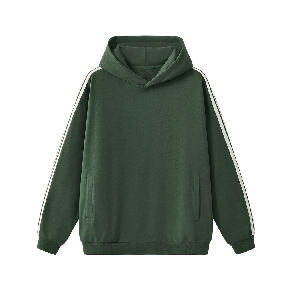 Side Stripe Drop-Shoulder Hoodie — hero product shot
