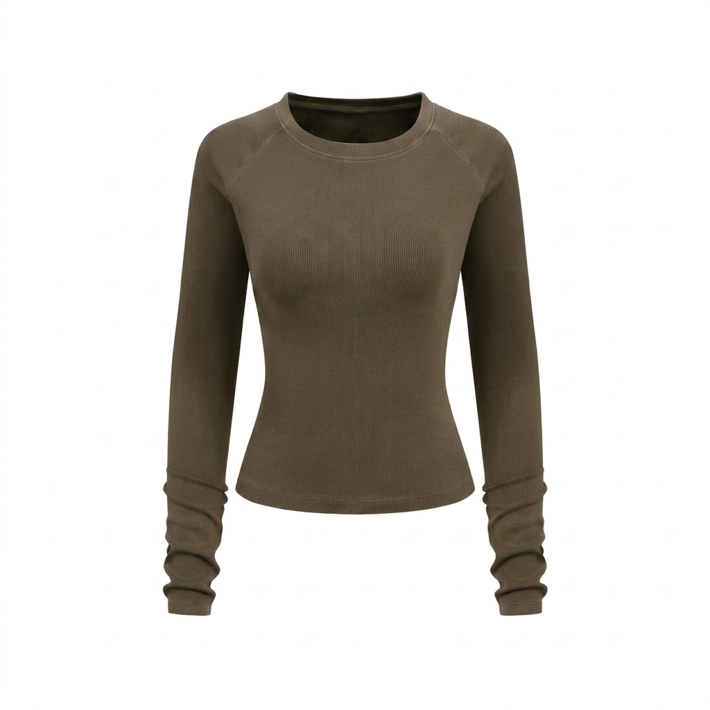 Slim-Fit Raglan Long Sleeve Tee — hero product shot