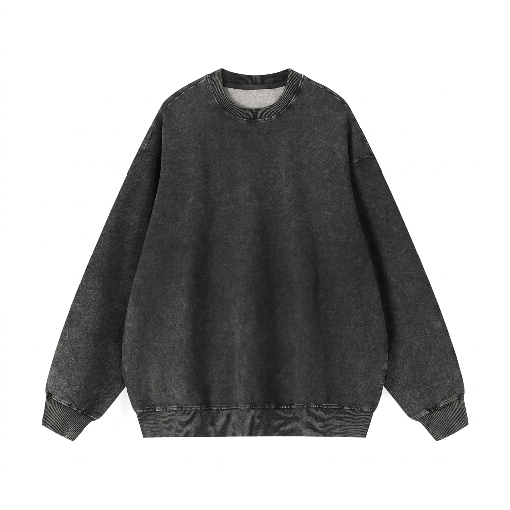 Snow Wash Oversized Crewneck Sweatshirt — hero product shot