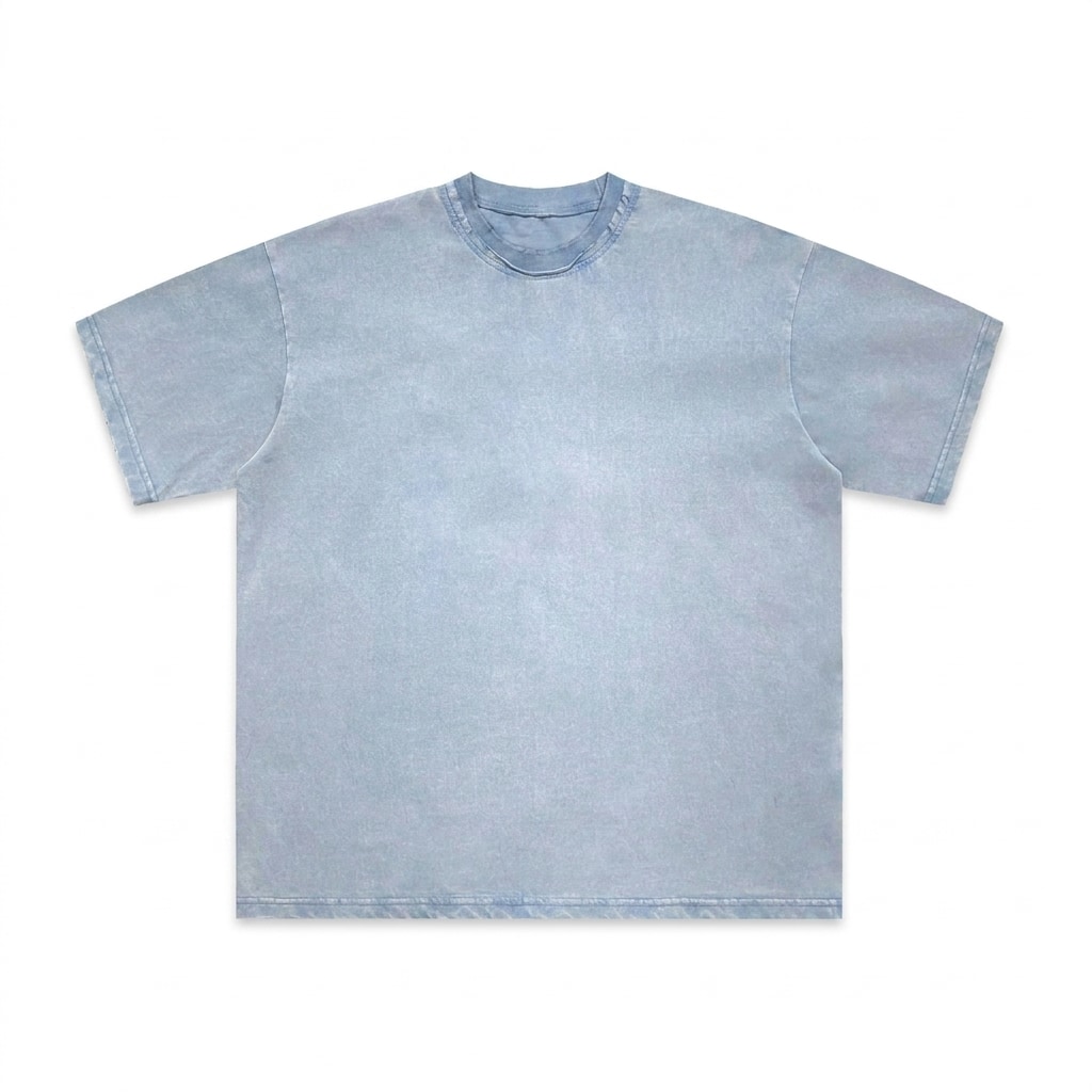 Snow Washed Raw-Edge T-Shirt — hero product shot
