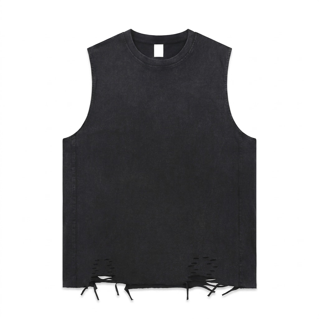 Snow Washed Raw-Hem Tank Top — hero product shot