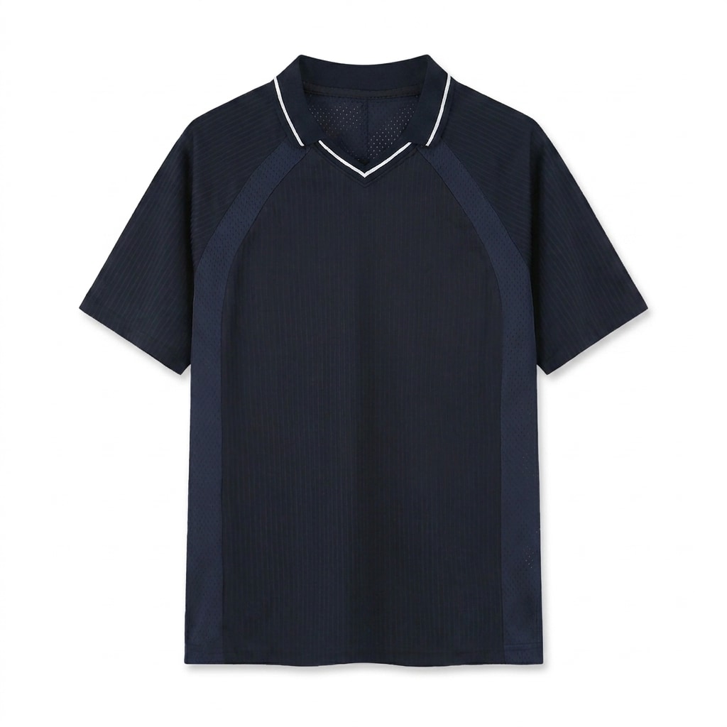 Striped V-Neck Soccer Jersey — hero product shot