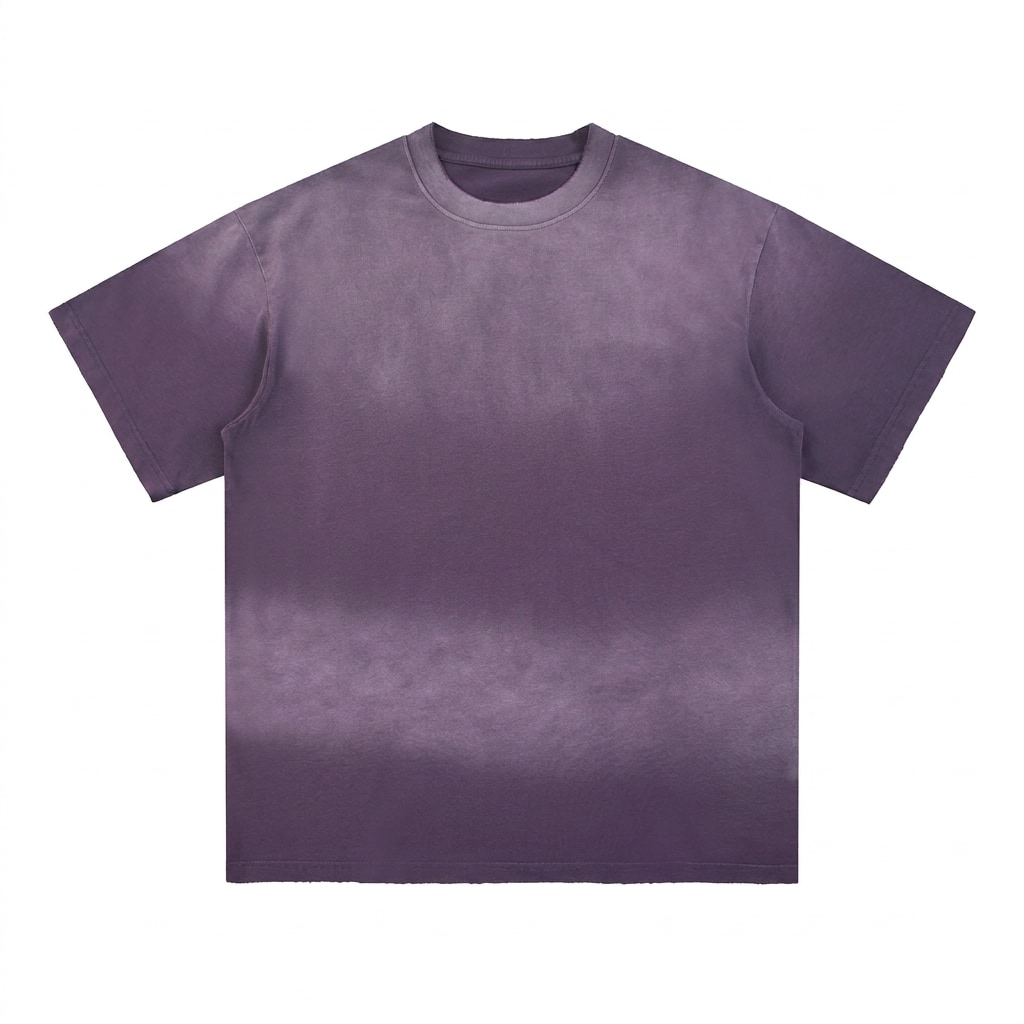 Sun Fade Frayed Cotton T-Shirt — hero product shot