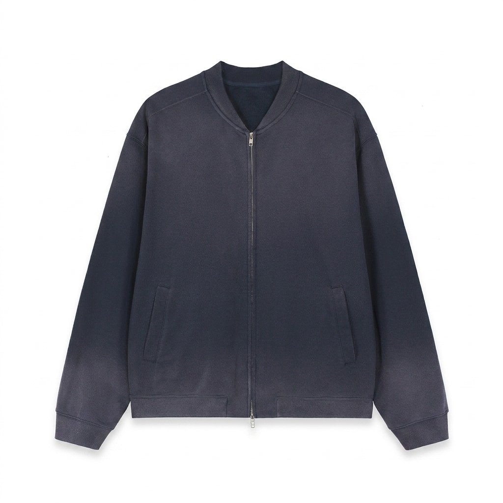 Sun Fade Heavyweight Baseball Jacket — hero product shot