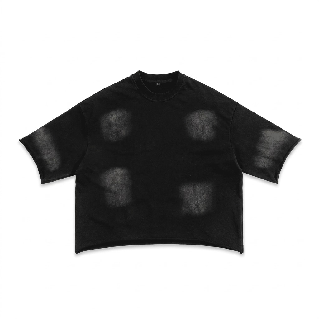 Sunfade French Terry Raw Edge T-Shirt — hero product shot