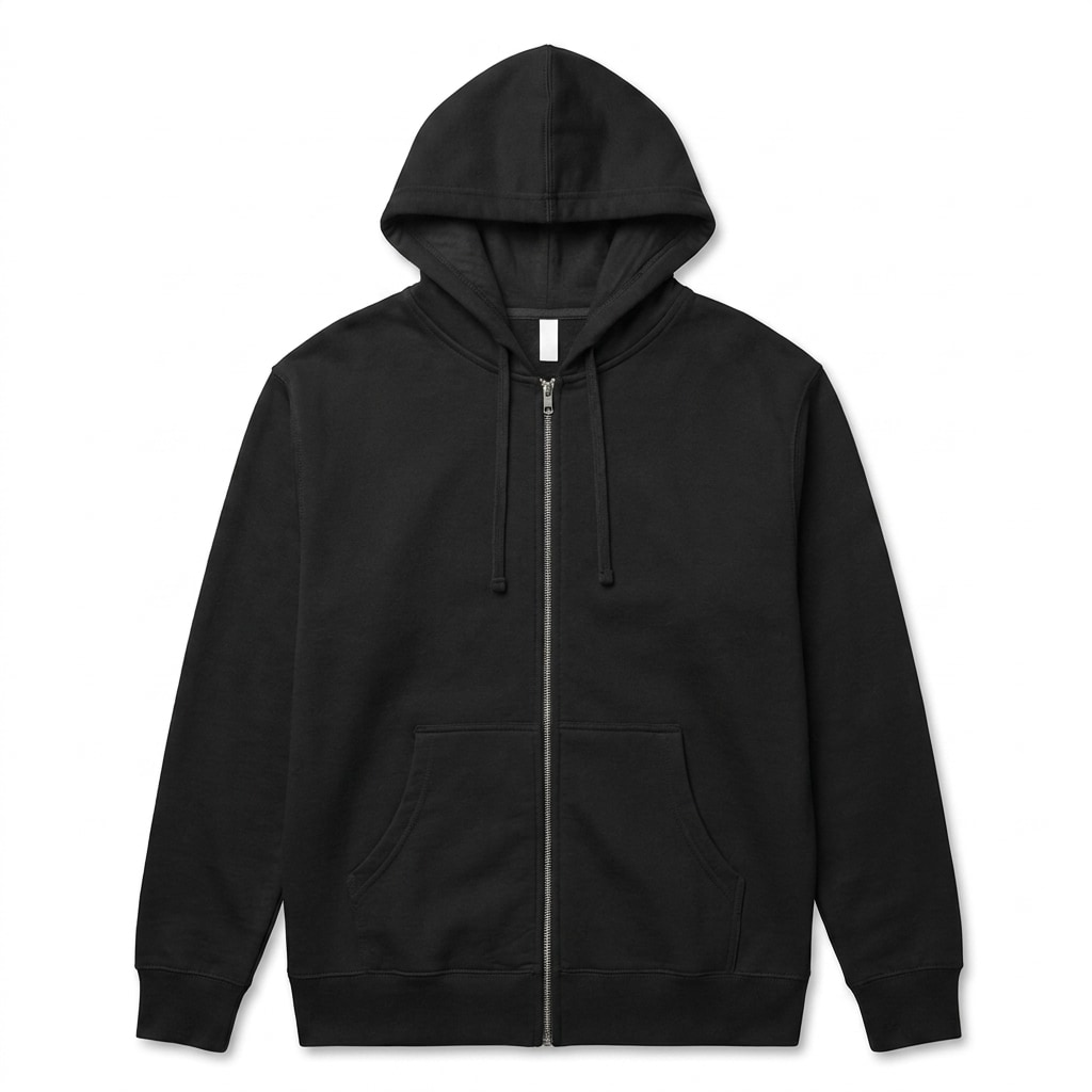 Unisex Fleece Zip-Up Hoodie — hero product shot
