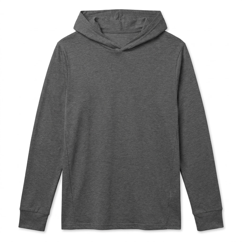 Unisex Hooded Long Sleeve Tee — hero product shot