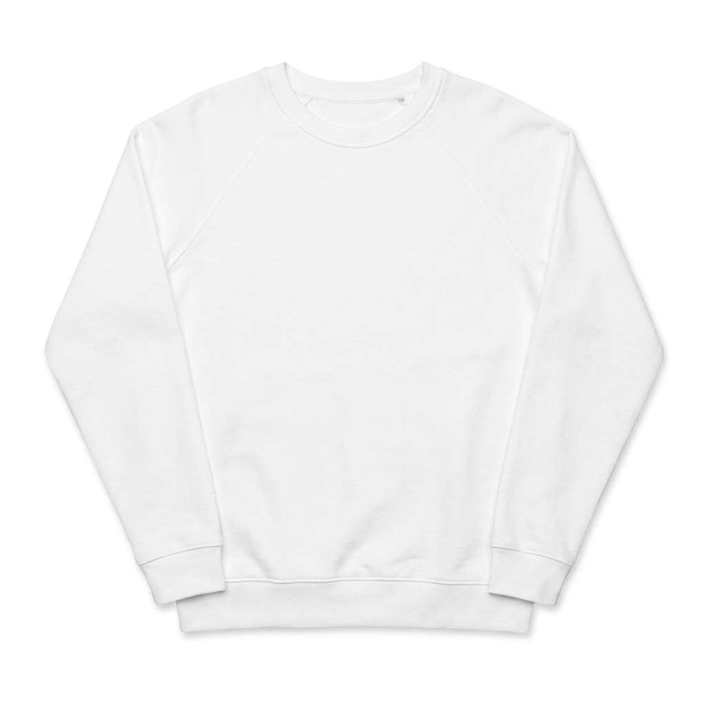 Unisex Organic Raglan Sweatshirt — hero product shot