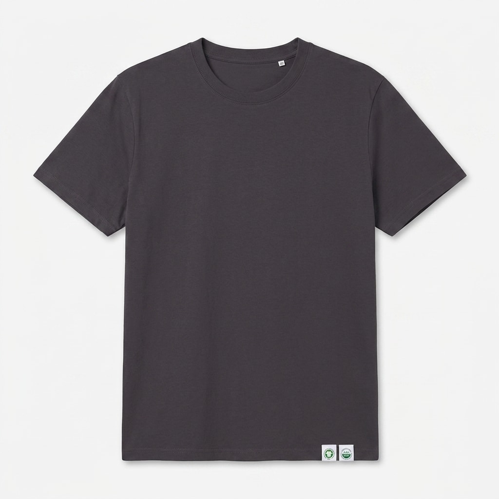 Unisex Organic Ribbed Neck T-Shirt — hero product shot