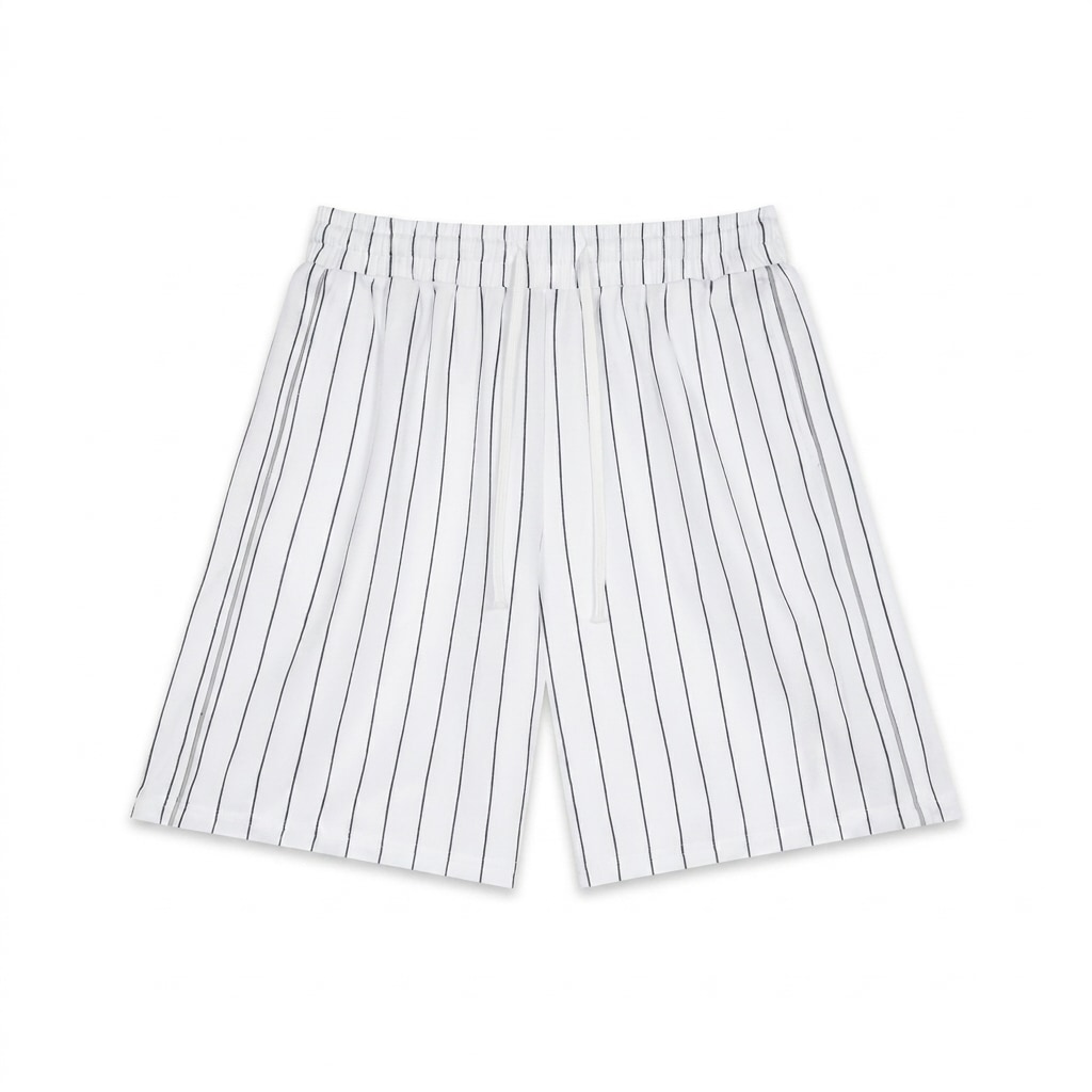 Unisex Striped Loose Fit Shorts — hero product shot