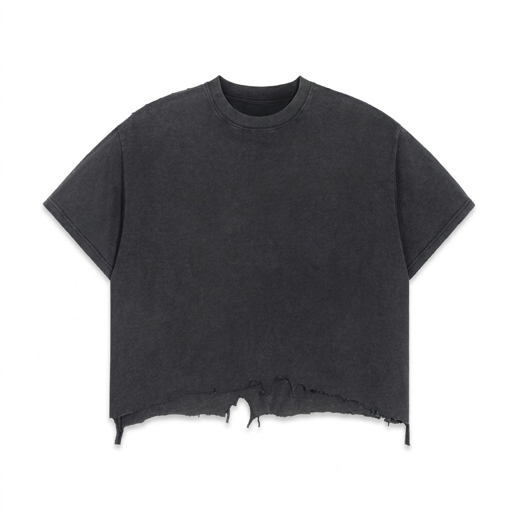Vintage Wash Boxy Distressed T-Shirt — hero product shot