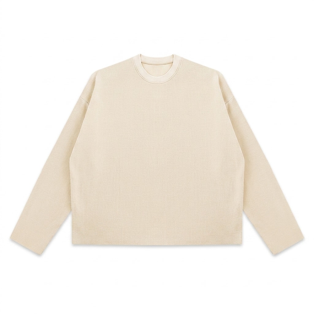 Vintage Wash Boxy Waffle T-Shirt — hero product shot