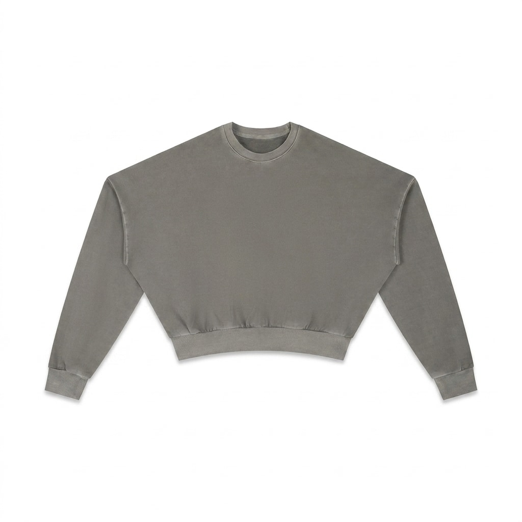 Vintage Washed Cropped Sweatshirt — hero product shot