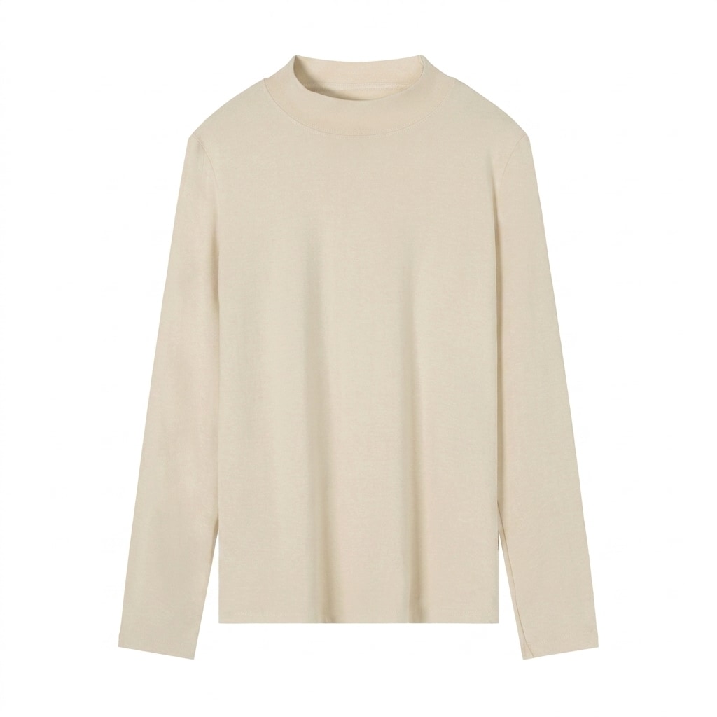 Women's Mock Neck Long Sleeve Tee — hero product shot