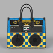 🇺🇦 Radio Active Leather Shopper Bag